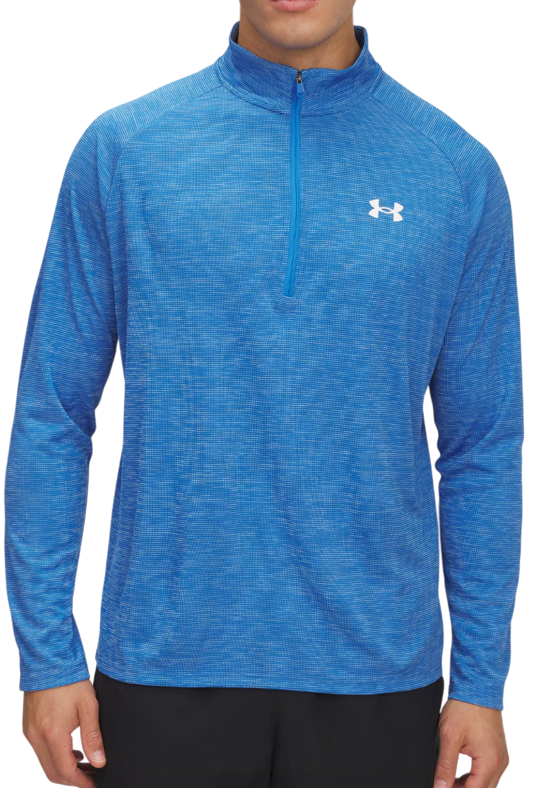 Sweatshirt Under Armour UA Tech Textured 1/2 Zip Top Blå | 1382797-402, 0