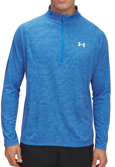 Sweatshirt Under Armour UA Tech Textured 1/2 Zip Top Blå | 1382797-402, 0