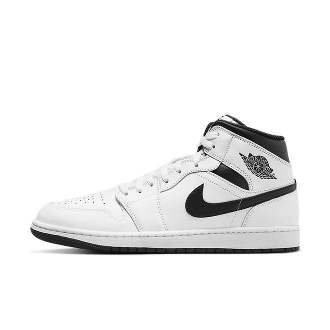 Sneakers og sko Jordan Air Jordan 1 Mid "White Black" Hvid | DQ8426-132