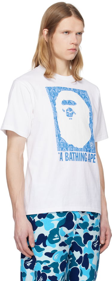 T-shirt BAPE Lux Sports Pattern Box Ape Head T-Shirt Sort | 001TEK801048M, 4