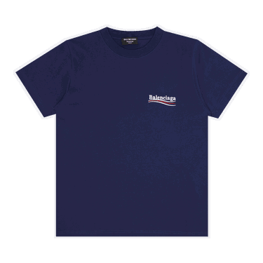 T-shirt Balenciaga Small Fit T-Shirt Mørkeblå | 620967 TKVJ1 1195, 0