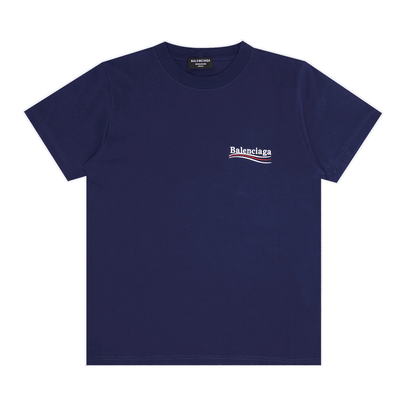 T-shirt Balenciaga Small Fit T-Shirt Mørkeblå | 620967 TKVJ1 1195