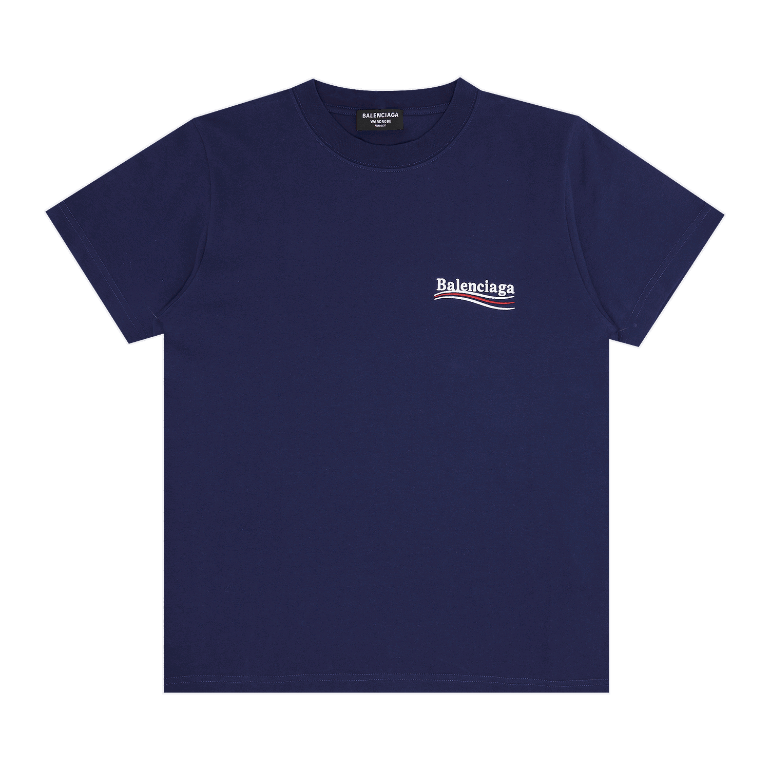 T-shirt Balenciaga Small Fit T-Shirt Mørkeblå | 620967 TKVJ1 1195, 0
