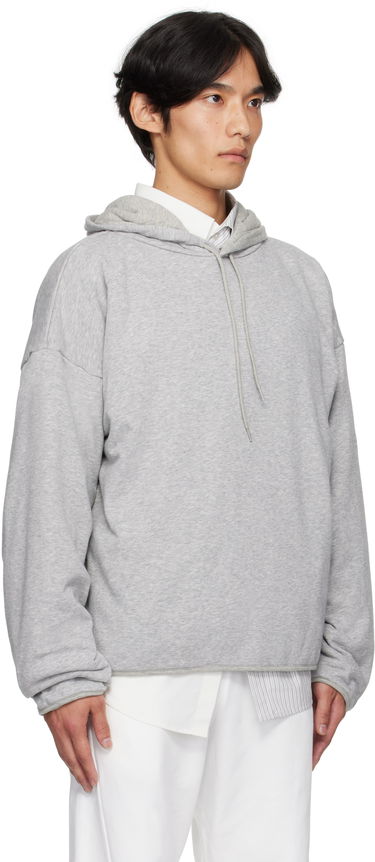 Sweatshirt Maison Margiela MM6 Maison Margiela Drawstring Hoodie Grå | SH0GU0030 M25013, 1