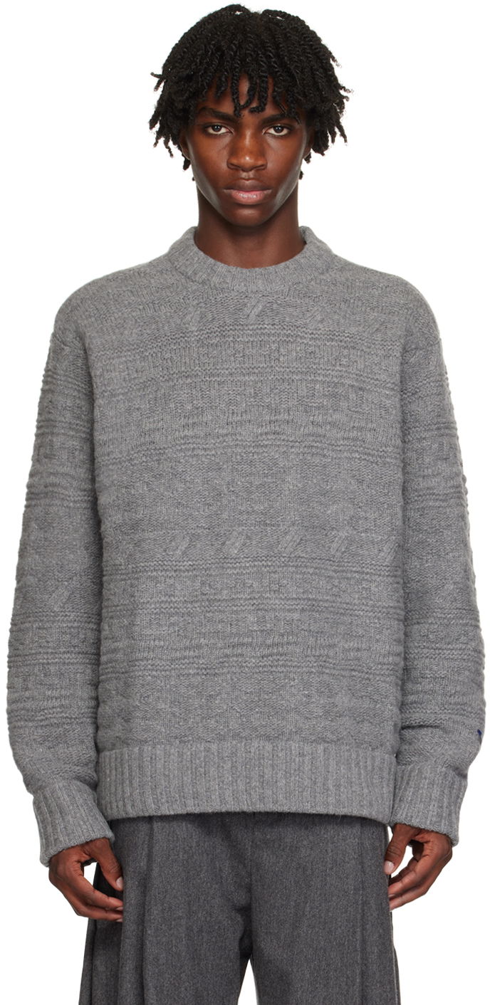 Sweater ADER ERROR Oversized Sweater Grå | BMADFWKT0305GR