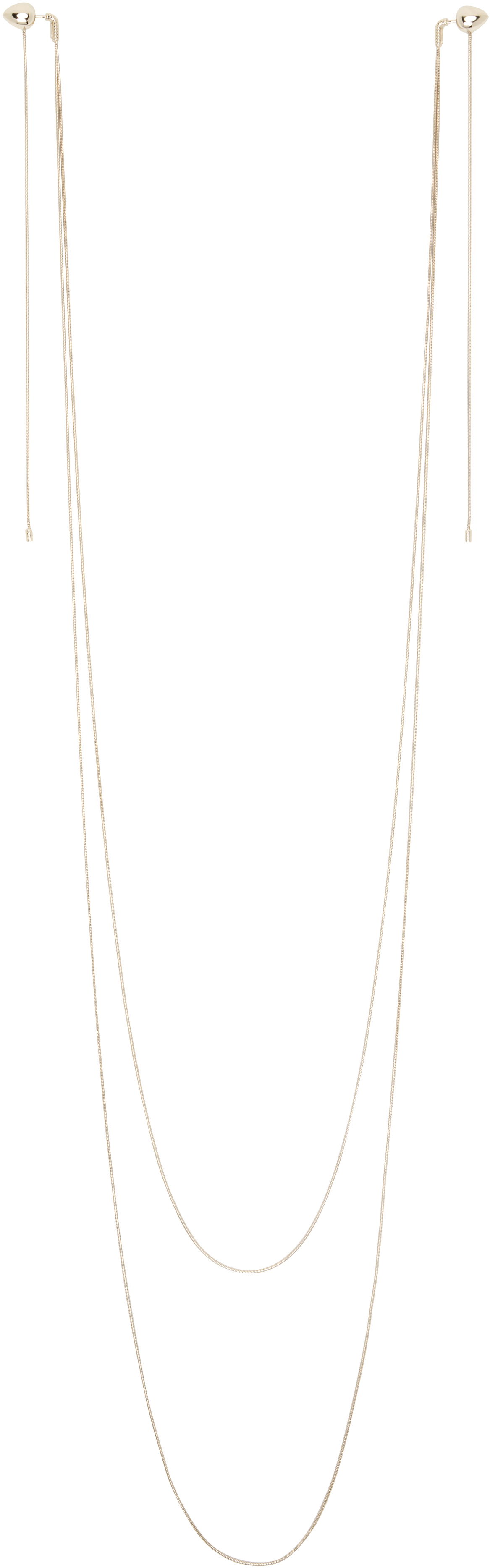 Halskæde Alaïa ALAÏA Double Strand Earrings Metalisk | AA2B144LA006, 0