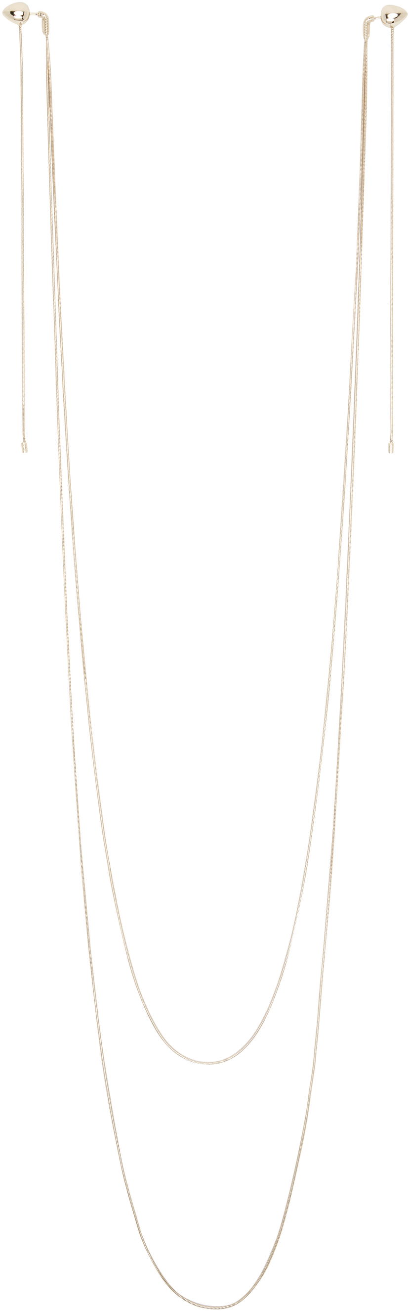 Halskæde Alaïa ALAÏA Double Strand Earrings Metalisk | AA2B144LA006