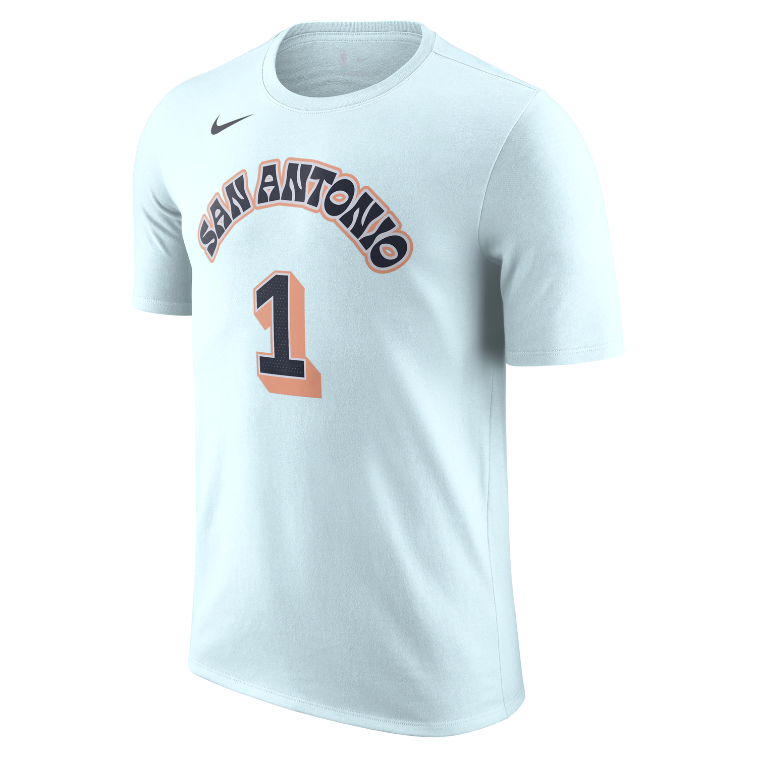 T-shirt Nike Victor Wembanyama San Antonio Spurs Essential City Edition Short Sleeve T-Shirt Blå | HJ2789-477, 0