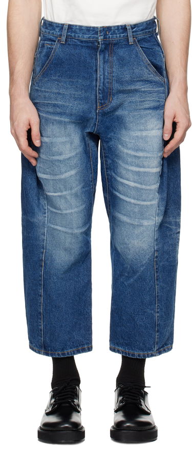 Jeans ADER ERROR Faded Wide Leg Jeans Blå | BN01FWJE0101BL, 0