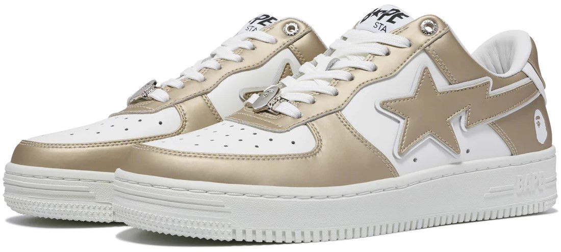 Sneakers og sko BAPE Bape Sta Gold #4 Beige | 0ZXSHM191053L-GOLD, 1