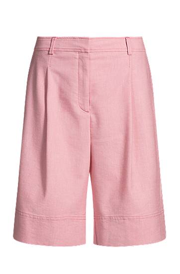 Shorts BOSS Pleated Shorts Lyserød | 50546217