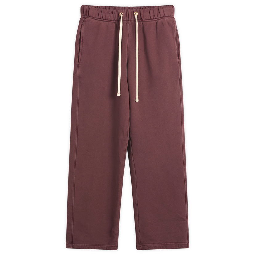 Joggingbukser LES TIEN Les Tien Heavyweight Classic Pant, Size Large Bourgogne | CF-3044-PD-WRM