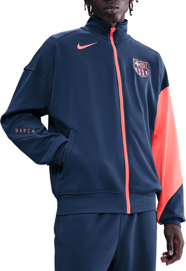 Jakke Nike FC Barcelona Dri-FIT Total 90 Soccer Anthem Jacket Mørkeblå | hm3434-410, 0