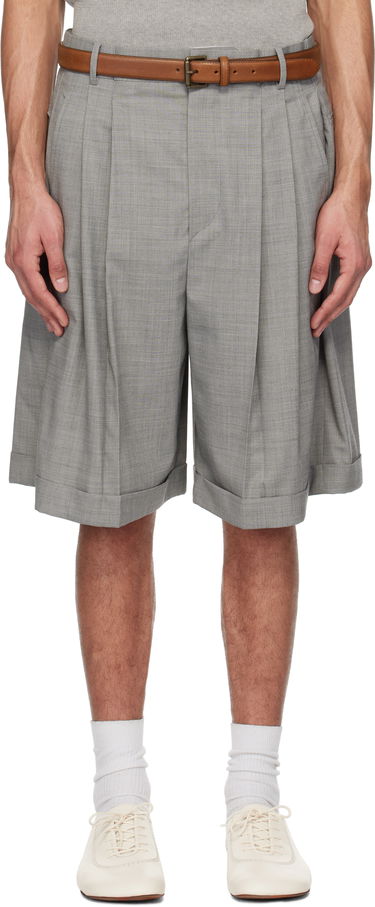 Shorts HED MAYNER Hed Mayner Pleated Shorts Grå | HMMA30024A-HA150, 0