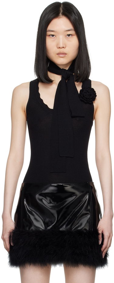 Tanktop Blumarine Wool Knit Tank Top Sort | A422M505A, 0