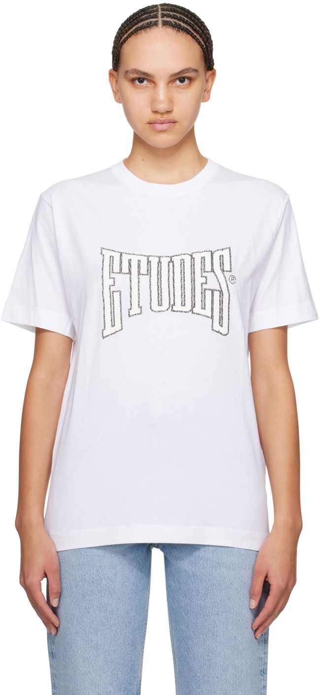 T-shirt Études Wonder Boxing Graphic T-Shirt Hvid | E24MM107A00700