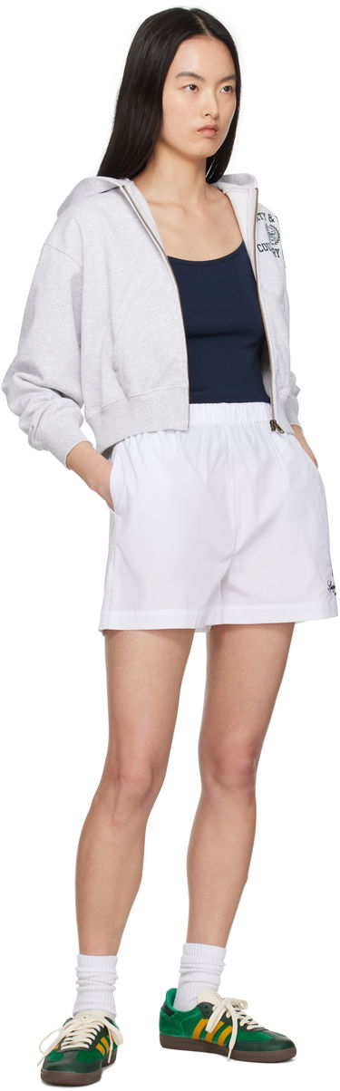 Shorts Sporty & Rich Sporty & Rich Vendome Poplin Shorts Hvid | SH012606205WH01, 3