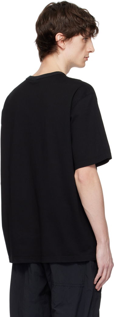 T-shirt Stone Island Stone Island Textured Mercerized Cotton Jersey T-Shirt Sort | K1S15 2100038 S0175, 2