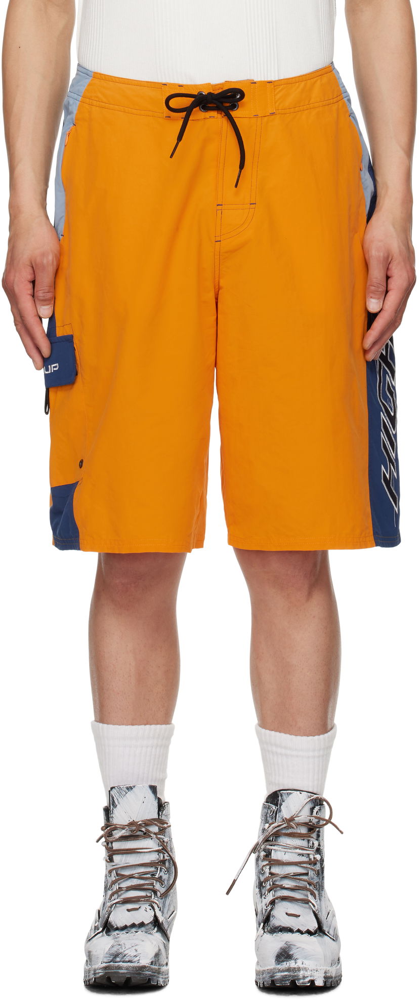 Shorts Martine Rose Martine Rose Board Swim Shorts Orange | 846WP09205