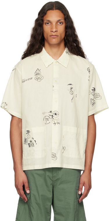 Skjorte Carhartt WIP Stamp Shirt Beige | I033689-2MAXX, 4