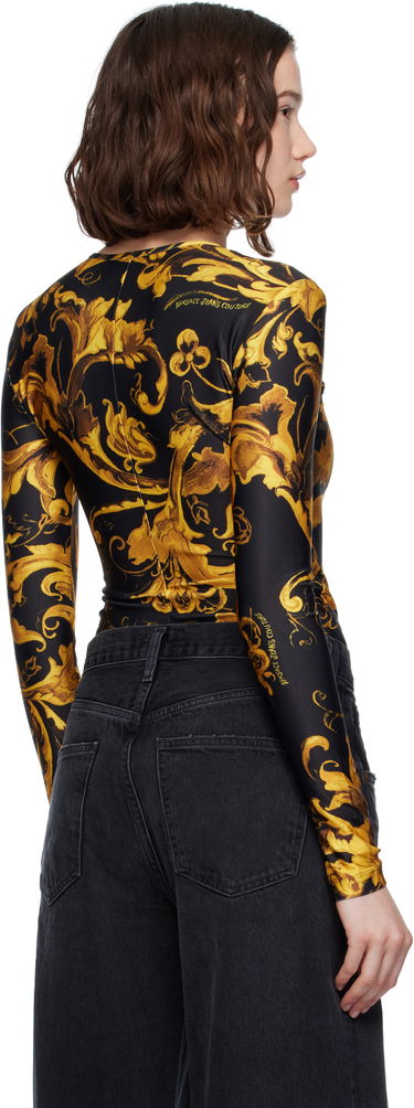 Krop Versace Versace Jeans Couture Lycra Regalia Bodysuit Sort | E79HAM221_EJS501, 2