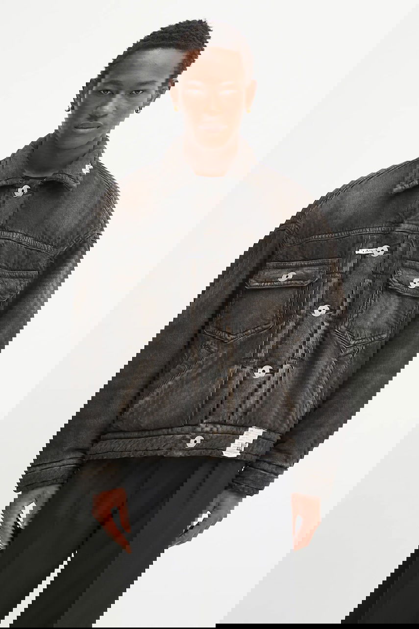 Jakke Maison MIHARA YASUHIRO Maison MIHARA YASUHIRO Blouson Winter Denim Jacket Sort | J15BL126, 0