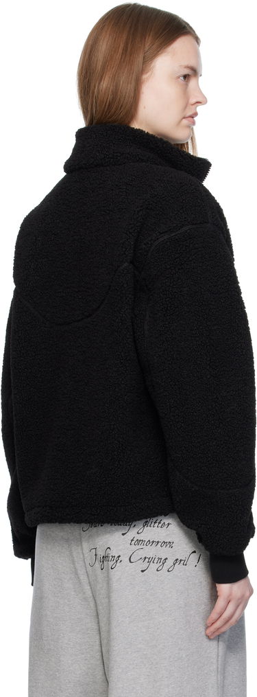 Jakke Dime Dime Polar Fleece Sherpa Zip Jacket Sort | DIMEFA258BLK, 2