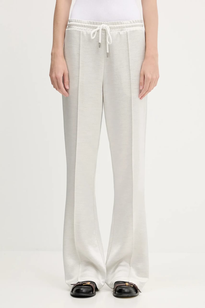 Joggingbukser JW Anderson JW Anderson Drawstring Waist High-Waist Flare-Leg Pants Hvid | TR0399.PG1693.002, 0