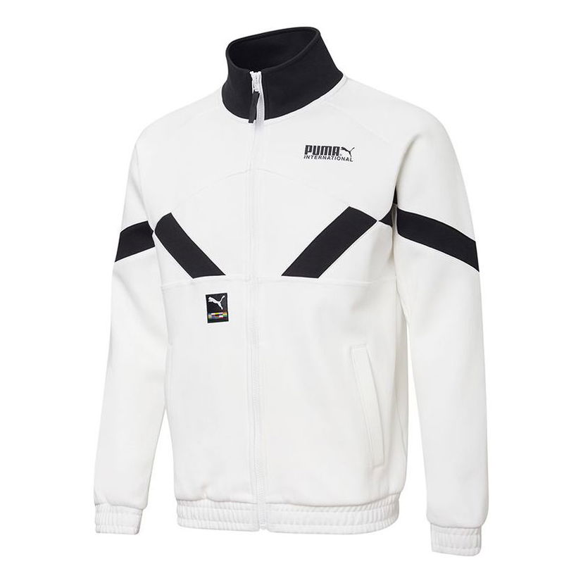 Træningsdragt Puma Casual Knitted Jacket Hvid | 531339-02