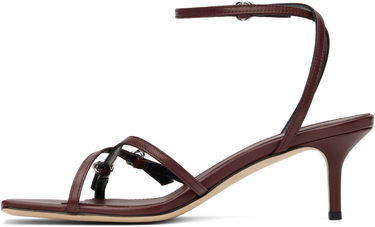 Skopleje Aeyde Aeyde Libby Leather Kitten Heel Sandals Bourgogne | A11-HS-GAIS55TB172-SS25-955-007, 2