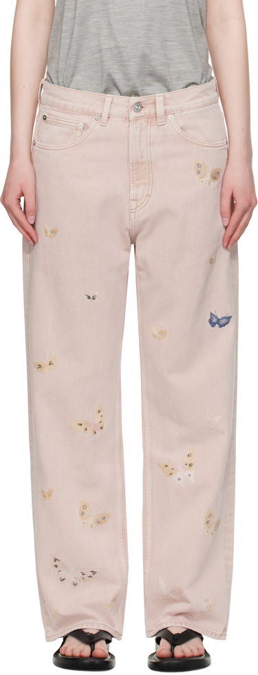 Jeans OUR LEGACY Our Legacy Third Cut Butterfly Embroidered Jeans Lyserød | M2255TRB, 0