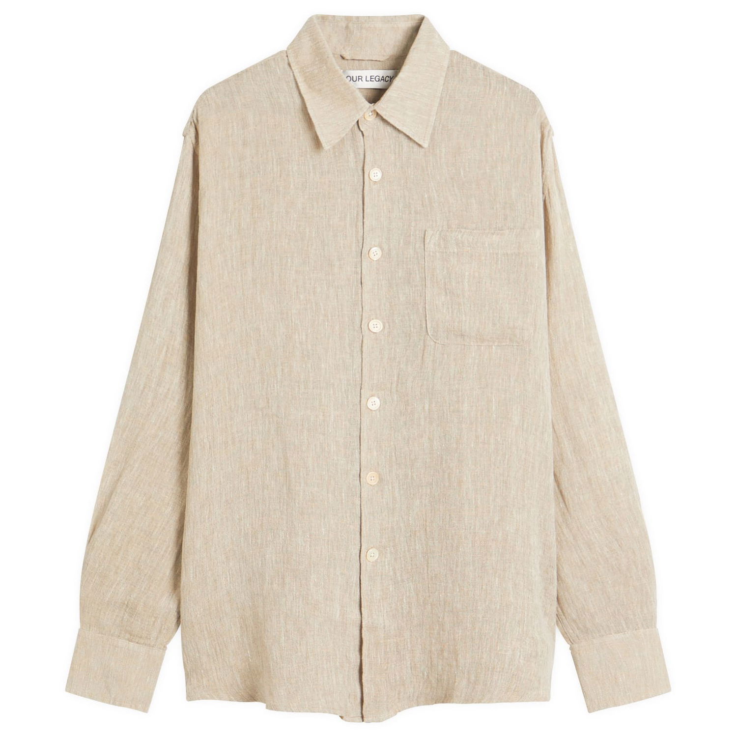 Skjorte OUR LEGACY Our Legacy Above Shirt, Size Small Beige | M2252AP, 1