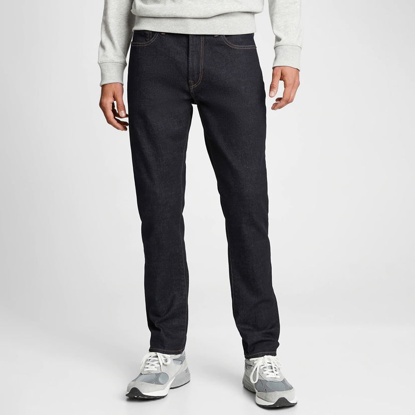 Jeans GAP Denim Pants Straight Taper Rinsed Sort | 737650-00