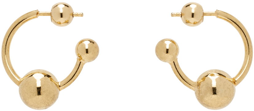 Øreringe Jean Paul Gaultier Jean Paul Gaultier Ball Piercing Earrings Gul | 24/25-U-BO036-X053-92