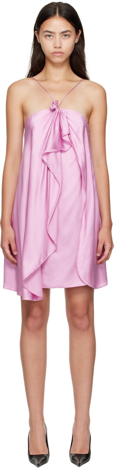 Kjole Acne Studios Draped Halter Minidress Lyserød | A20831-, 0