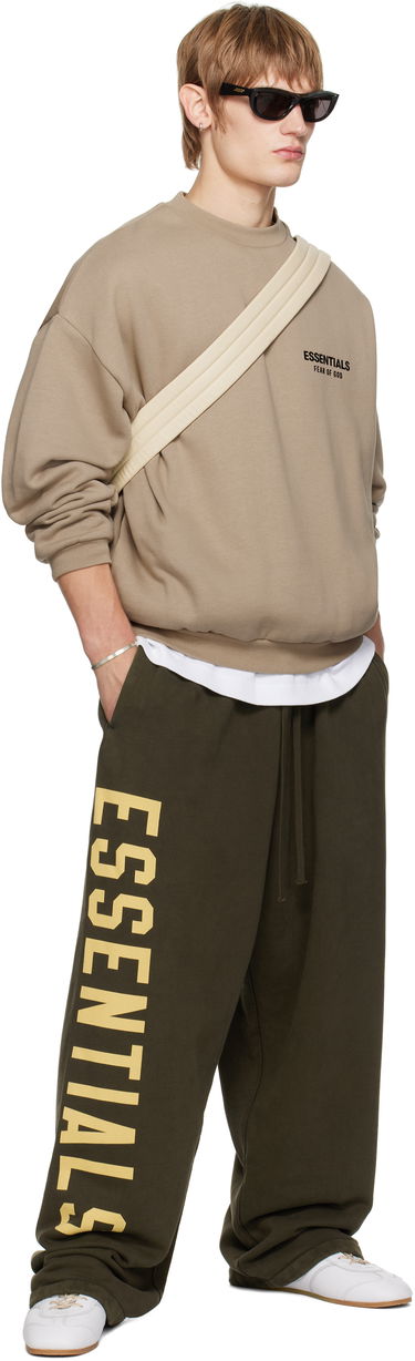 Sweater Fear of God Fear of God ESSENTIALS Fleece Crewneck Sweatshirt Beige | 192HO246267F, 4
