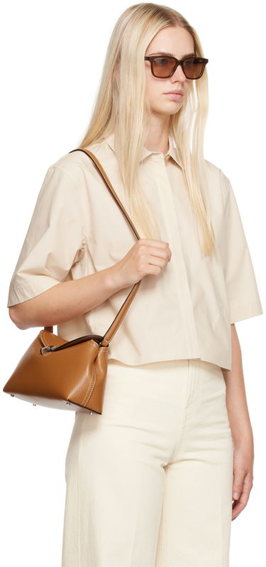 Skjorte TOTEME Cropped Shirt Brun | 243-WRT0337-FB0217, 1