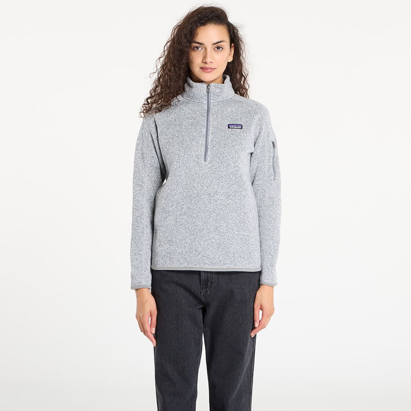 Sweater Patagonia Women's Better Sweater 1/4 Zip Fleece Pullover Grå | 25618 BCW