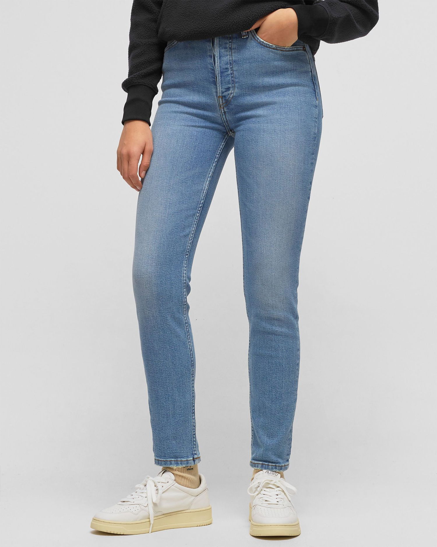 Jeans RE/DONE Re/Done 90S Ultra High Rise Skinny Jeans, Size M Blå | 163-03W90UHRS, 1