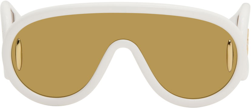 Solbriller Loewe Wave Mask Sunglasses Hvid | LW40108I 192337132728