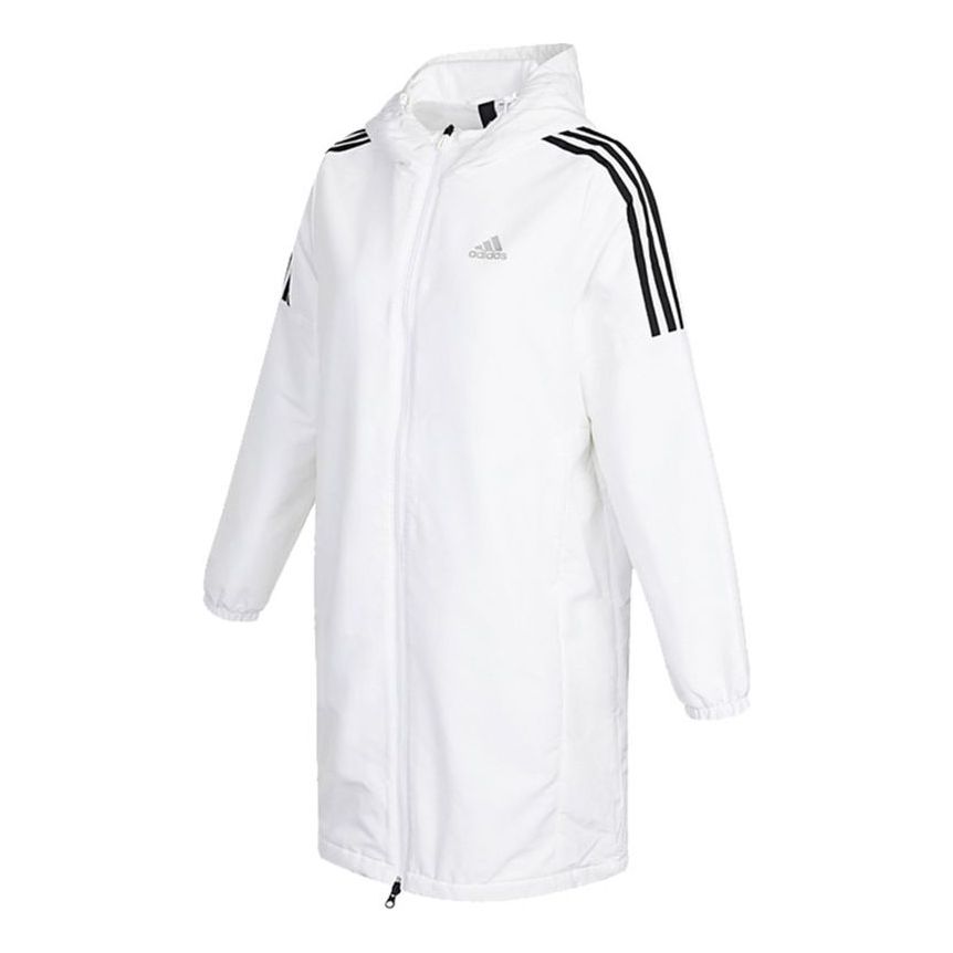 Vindjakke adidas Originals Sports Training Fleece Lined Hooded Jacket Hvid | HG1848, 0