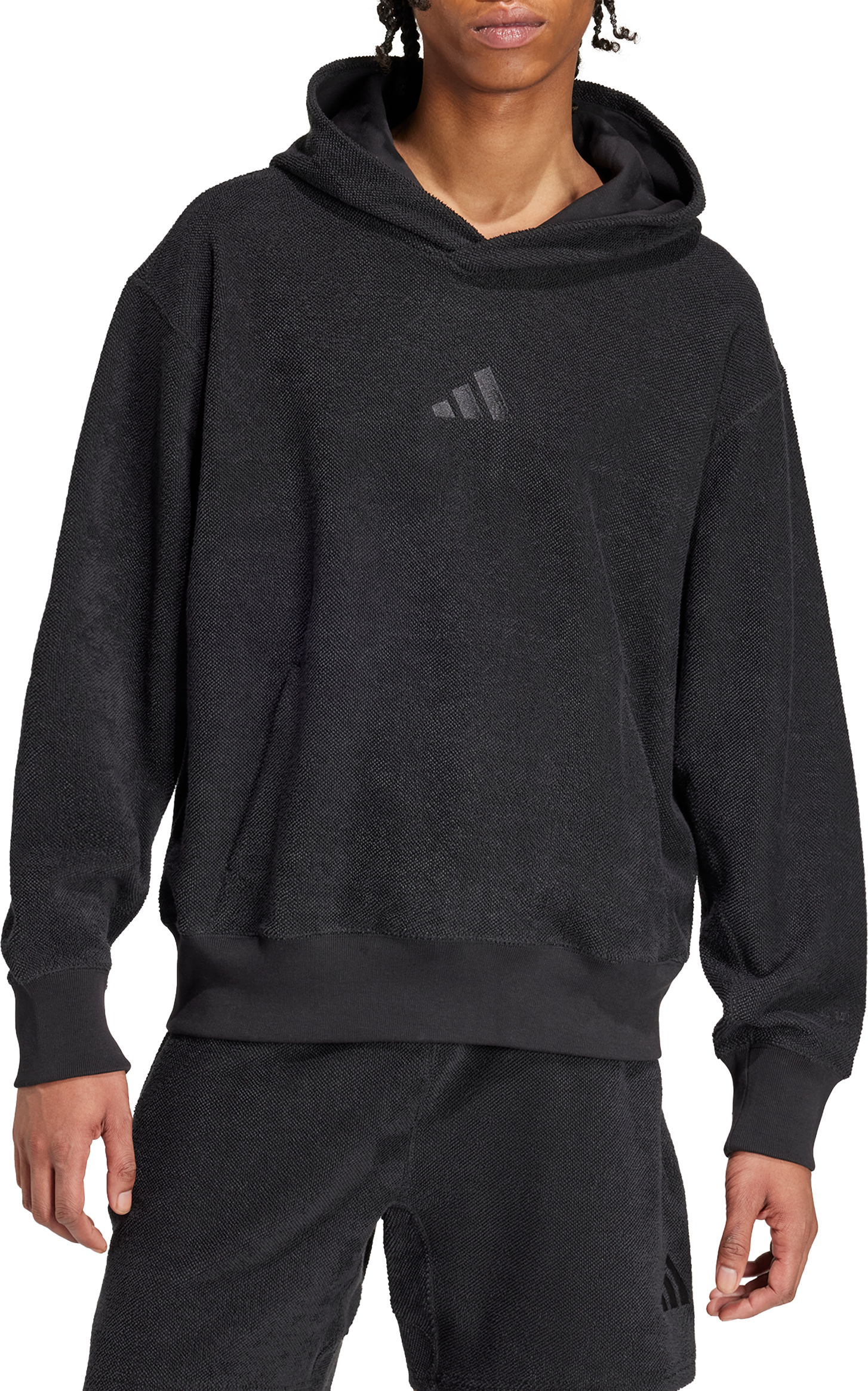 Sweatshirt adidas Originals adidas Elevated All Szn Terry Loop Hoodie Sort | iv5212, 1