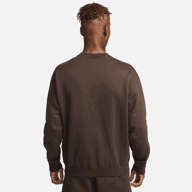 Sweatshirt Nike Solo Swoosh Fleece Crew Brun | DX1361-237, 3