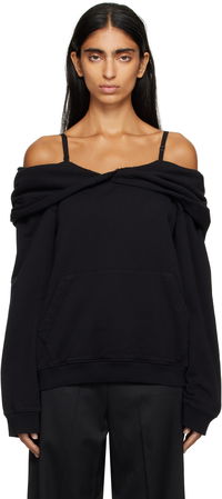 MM6 Maison Margiela Off-The-Shoulder Hoodie