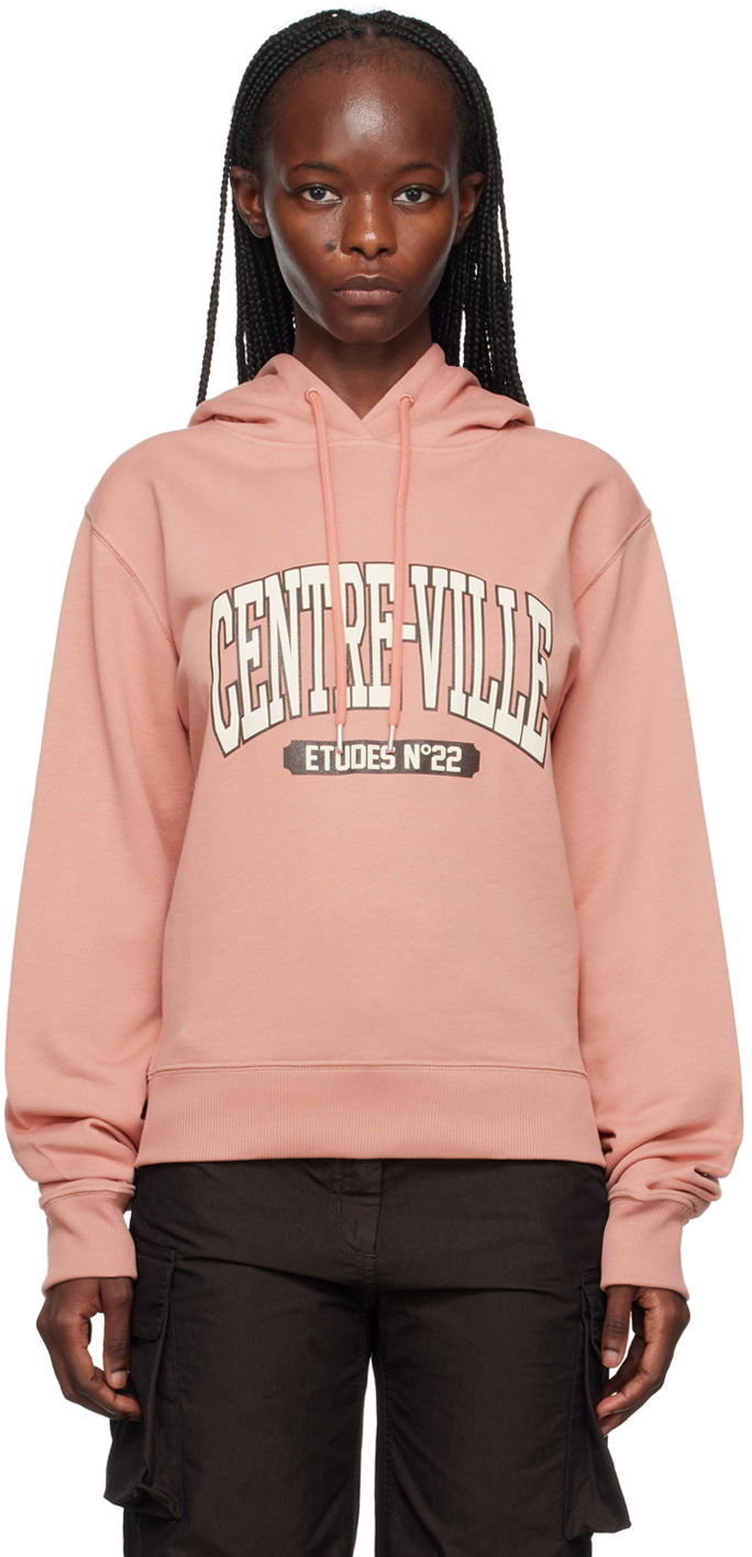 Sweatshirt Études Centre-Ville Graphic Print Hoodie Lyserød | H23MM280A01351