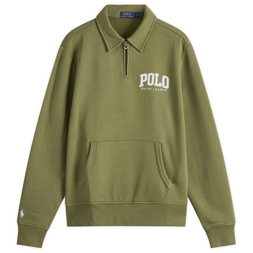 Sweatshirt Polo by Ralph Lauren Polo Ralph Lauren Arch Applique Half Zip Sweatshirt Grøn | 710967732003