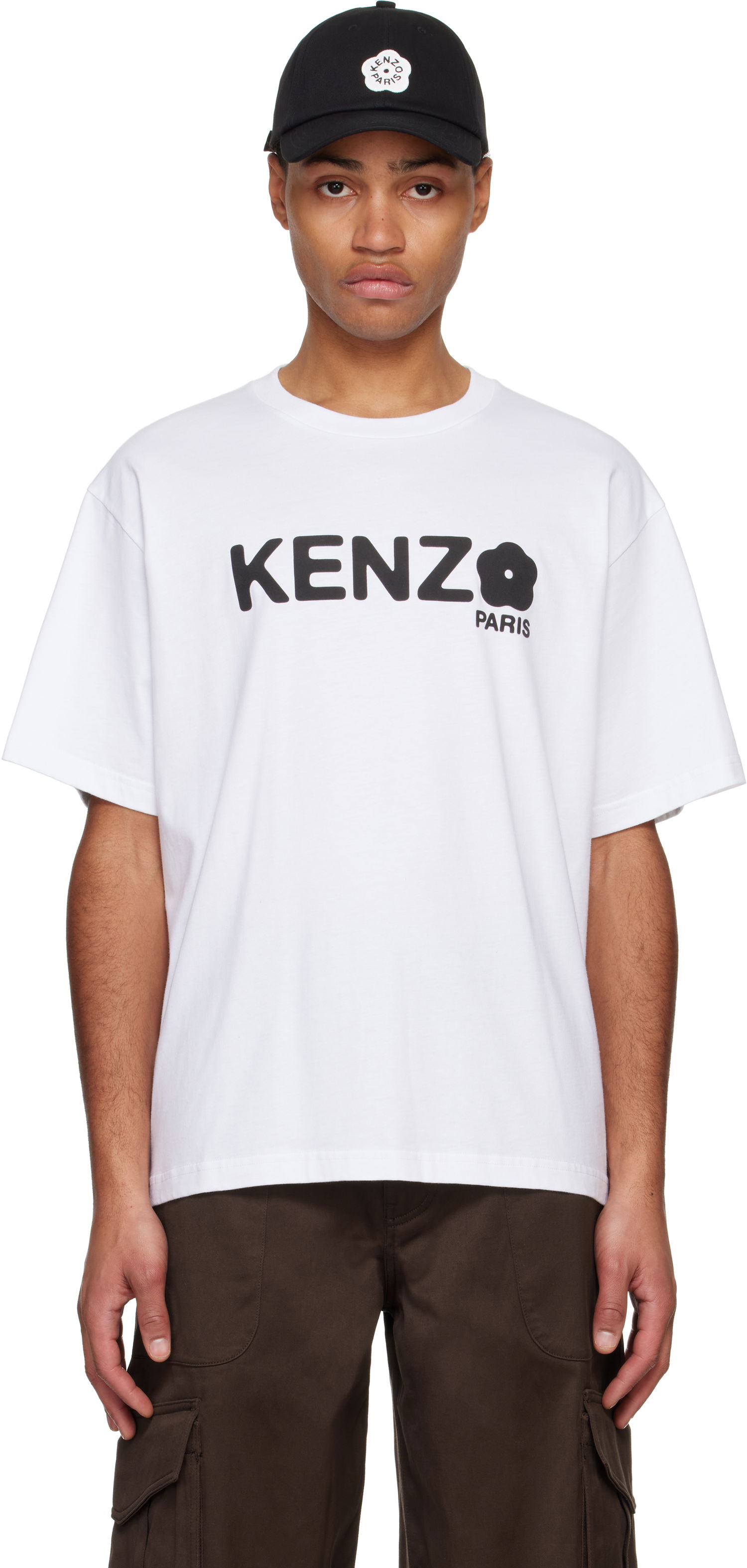 T-shirt KENZO Oversize T-Shirt With Graphic Print Hvid | FF55TS4914SG, 0