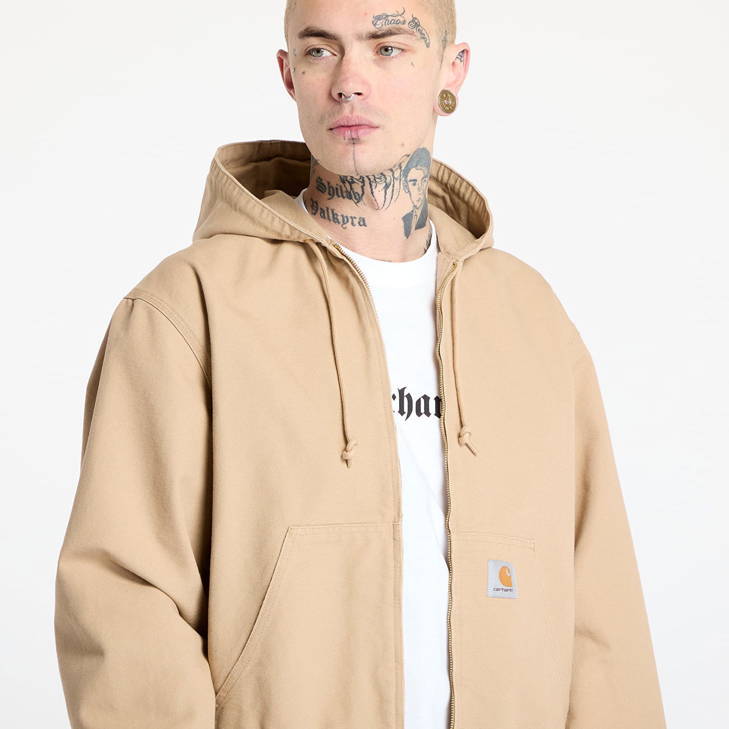 Sweatshirt Carhartt WIP Hooded Active Jacket Beige | I034311_07E_02, 1