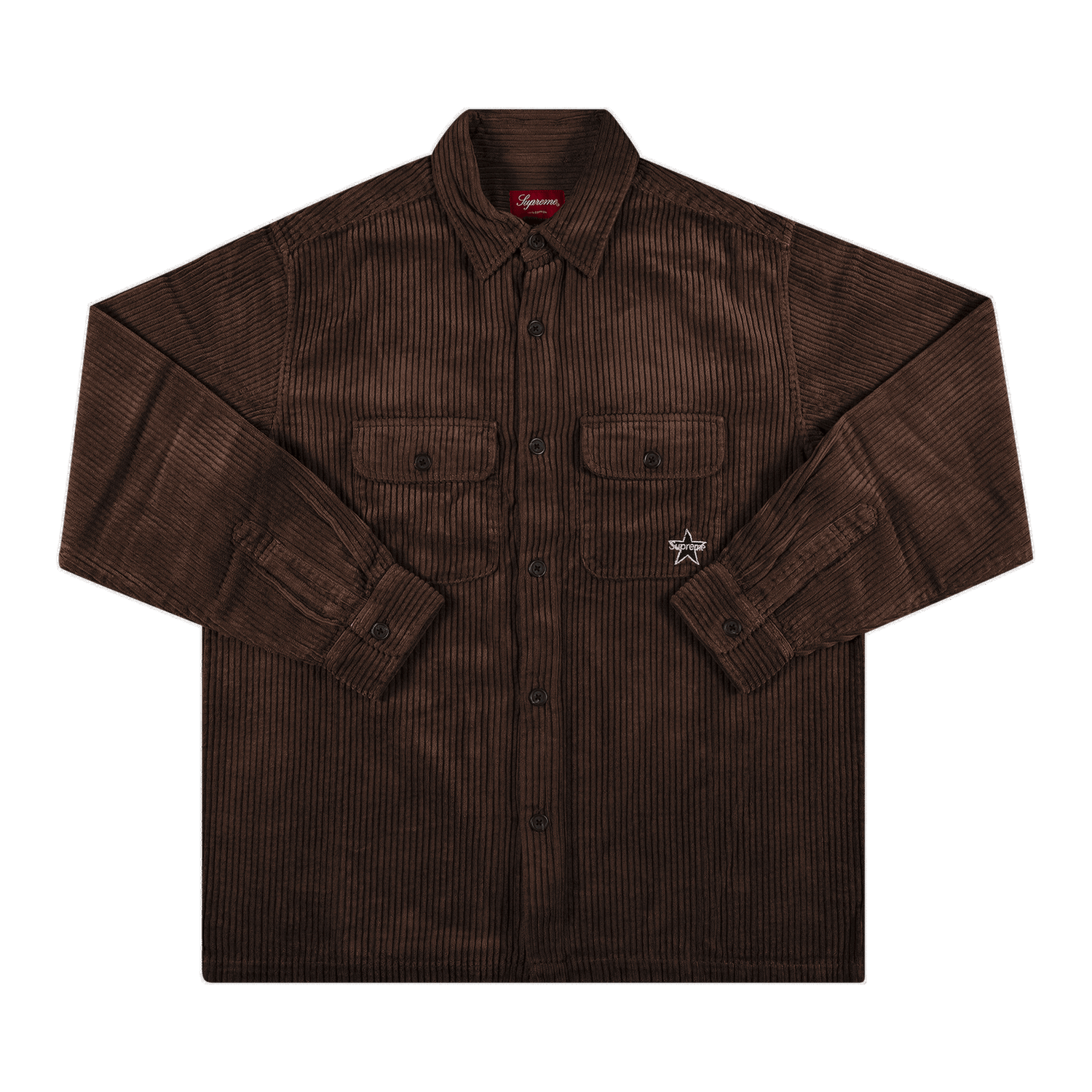 Skjorte Supreme Corduroy Shirt Brun | SS22S33 BROWN, 0