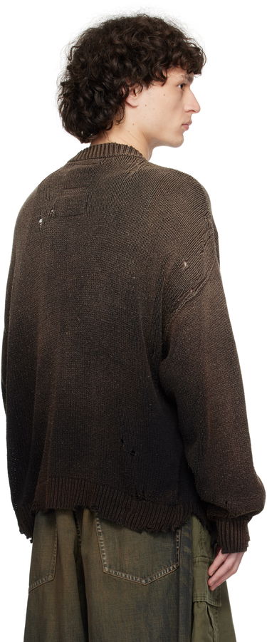 Sweater Maison MIHARA YASUHIRO Maison MIHARA YASUHIRO Car Jacquard Knit Zip Cardigan Brun | A14CD511, 2